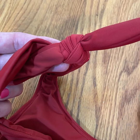 Andie Mandalay One Piece Swimsuit Crimson Red size S NWT - Picture 5 of 8